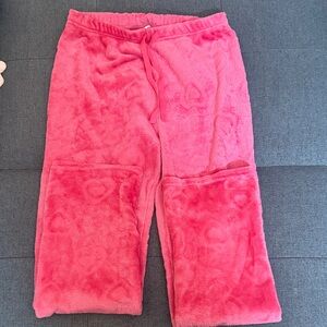 Cozy Pink Fleece Pants